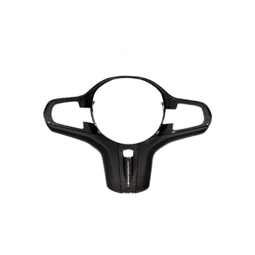 Genuine BMW M Performance Carbon Fibre & Leather Steering Wheel Cover/Trim for Heated Steering Wheels - OEM 32302457717 - Fits G30 G31 F90 5 Series, G14 G15 G16 & M8 F91 F92 F93, G01/F97 X3, G02/F98 X4, G05 X5, G06 X6, G07 X7