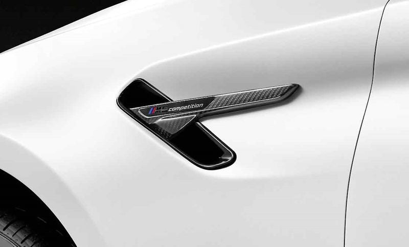 Genuine BMW F90 M5 LCI M Performance Carbon Fibre Side Fender Grilles (2021+) - OEM Left & Right Pair, Fits M5 Competition LCI, Air Breather Trim, 51719627254 51719627255