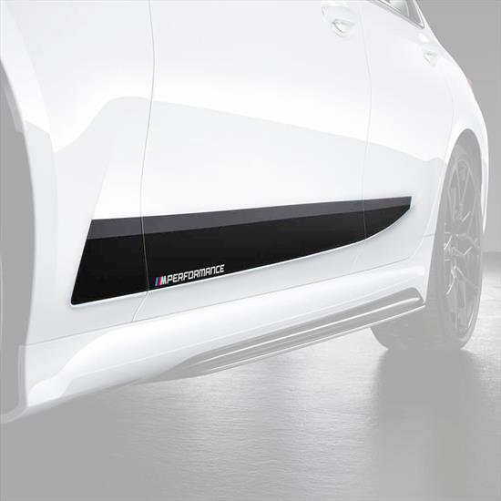 Genuine BMW G20 G21 M Performance Frozen Black Rocker Panel Vinyl Decals (Inc. 320i, 330d, 330i & M340ix)