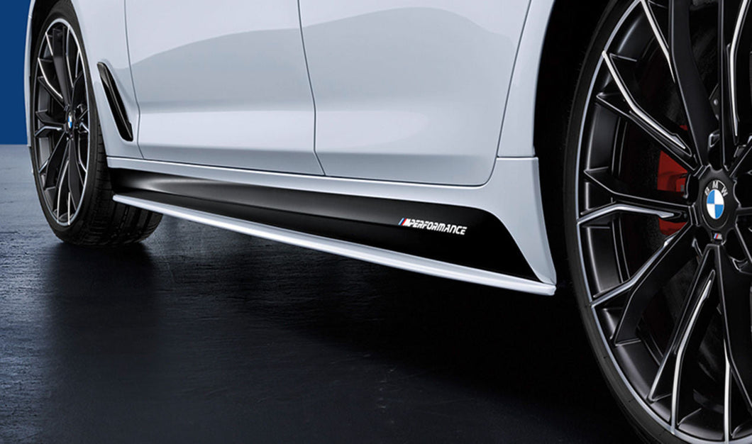 Genuine BMW M Performance Side Skirt Decals (Pair) for 5 Series G30 G31 & F90 M5 - Fits 520i 530d M550i xDrive - OEM 51145A1D139