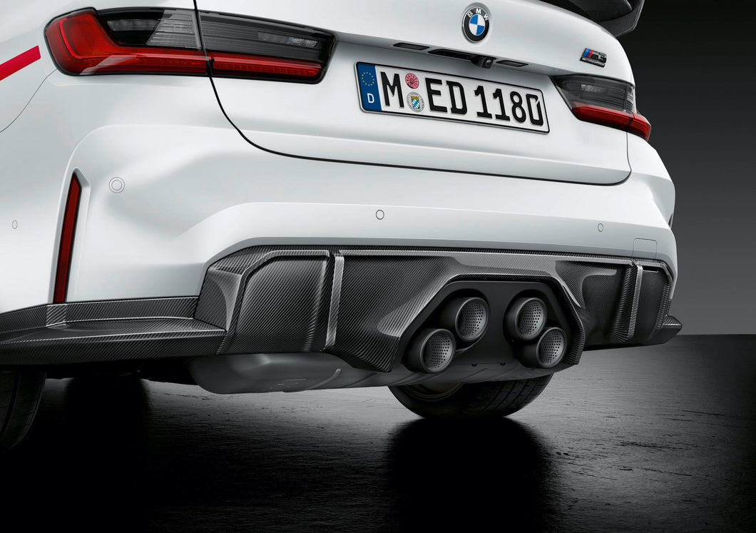 Genuine BMW G80 G82 M Performance Carbon Fibre Rear Bumper Diffuser (M3, M3 Competition, M4 & M4 Competition)
