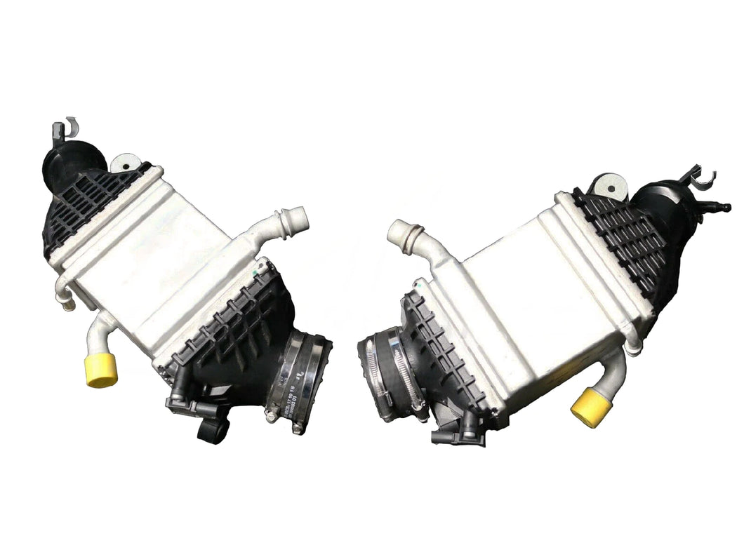 Genuine BMW X5 M (F85) & X6 M (F86) S63 Twin Charge-Air Cooler Set - OEM Intercoolers, Left & Right, 17517848096 17517848097