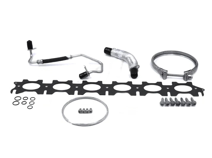 Genuine BMW OEM B58TU Turbocharger Installation Hardware Kit for G20 M340i, G42 M240i xDrive, G29 Z4 M40i, G22/G23 M440i & Toyota GR Supra A90 (Oil Lines, Gaskets, V-Band, Fasteners)