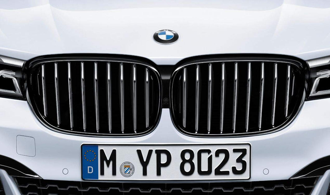Genuine BMW M Performance G11 G12 Front High Gloss Black Grilles (Pair)
