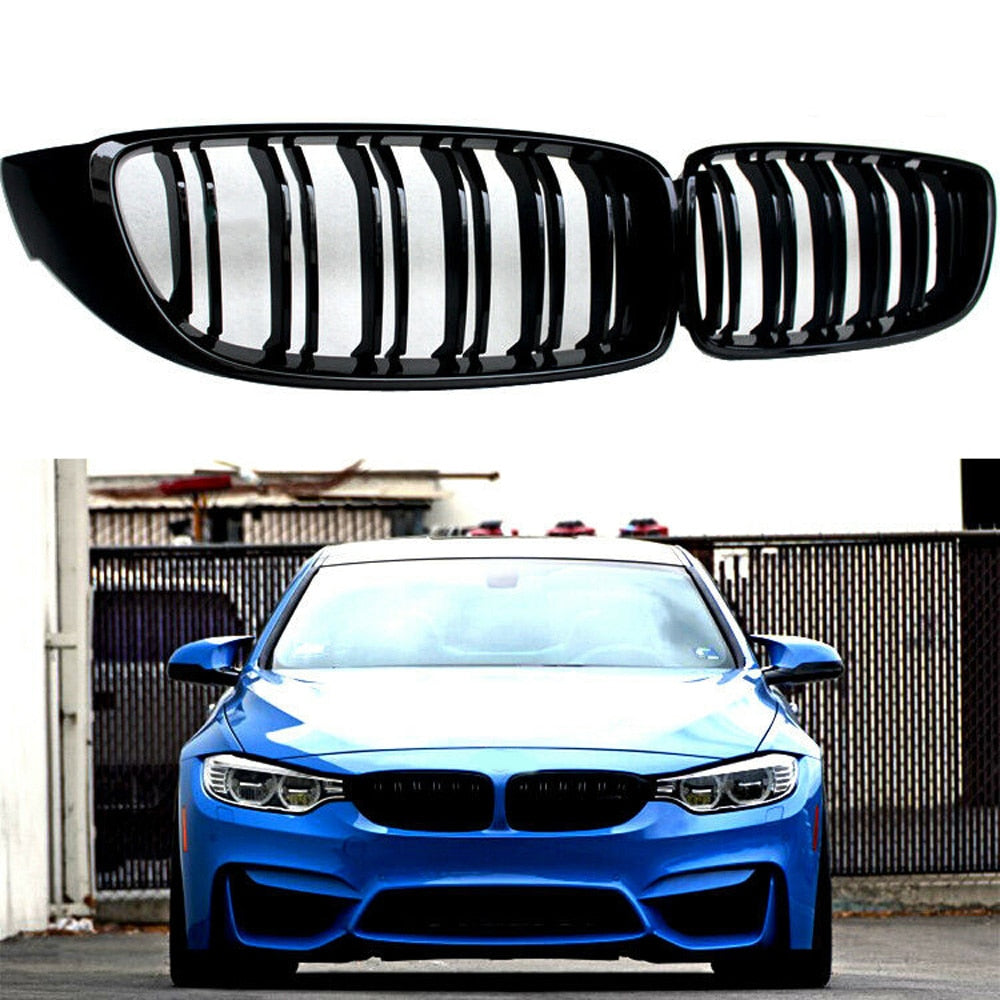 Gloss Black Front Kidney Grille For BMW 4 Series