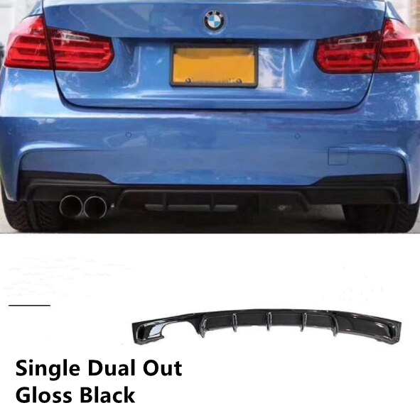 M Style Rear Bumper For BMW 3 Series F30 F35 2012-2019