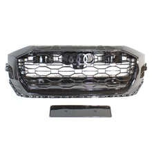 Load image into Gallery viewer, AUDI Q8 / SQ8 2019+ ALL BLACK HONEYCOMB GRILLE WITH ACC - BLAK BY CT CARBON
