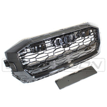 Load image into Gallery viewer, AUDI Q8 / SQ8 2019+ ALL BLACK HONEYCOMB GRILLE WITH ACC - BLAK BY CT CARBON
