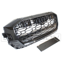 Load image into Gallery viewer, AUDI Q8 / SQ8 2019+ ALL BLACK HONEYCOMB GRILLE WITH ACC - BLAK BY CT CARBON
