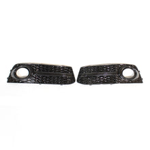 Load image into Gallery viewer, AUDI A4 B8 2008-2012 ALL BLACK HONEYCOMB FOG LIGHT SURROUNDS
