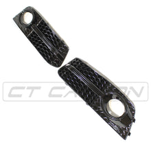 Load image into Gallery viewer, AUDI A4 B8 2008-2012 ALL BLACK HONEYCOMB FOG LIGHT SURROUNDS
