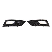 Load image into Gallery viewer, AUDI A4 B8.5 2013-2015 ALL BLACK HONEYCOMB FOG LIGHT SURROUNDS
