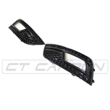 Load image into Gallery viewer, AUDI A4 B8.5 2013-2015 ALL BLACK HONEYCOMB FOG LIGHT SURROUNDS
