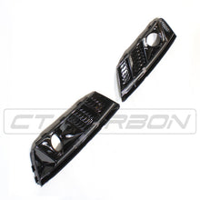 Load image into Gallery viewer, AUDI A4 B9 2016 ALL BLACK HONEYCOMB FOG LIGHT SURROUNDS
