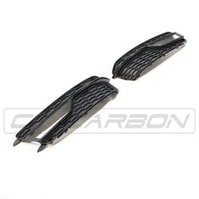 Load image into Gallery viewer, AUDI A5 S5 B8.5 2016 ALL BLACK HONEYCOMB FOG LIGHT SURROUNDS
