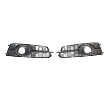 Load image into Gallery viewer, AUDI A6 S6 C7.5 2015-2018 ALL BLACK HONEYCOMB FOG LIGHT SURROUNDS
