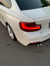 Load image into Gallery viewer, Pair of Silver BMW Exhaust tips for BMW&#39;s with a twin exit
