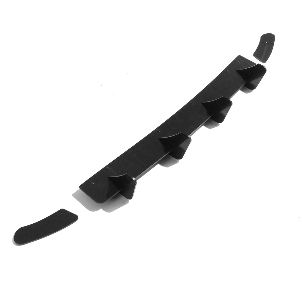 VOLKSWAGEN GOLF GTI MK7 2013-2016 GLOSS BLACK DIFFUSER EXTENSION