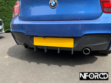 Load image into Gallery viewer, Rear Bumper Fin Insert Diffuser for BMW M135i F20 F21 - Matte Black (2011-2015)
