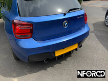 Load image into Gallery viewer, Rear Bumper Fin Insert Diffuser for BMW M135i F20 F21 - Matte Black (2011-2015)
