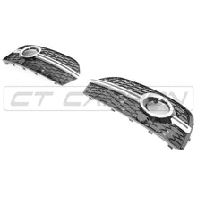 Load image into Gallery viewer, AUDI Q5 SQ5 2013-2015 BLACK/SILVER FOG LIGHT SURROUND
