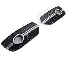 Load image into Gallery viewer, AUDI Q5 SQ5 2013-2015 BLACK/SILVER FOG LIGHT SURROUND
