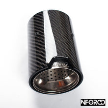 Load image into Gallery viewer, BMW M Performance Exhaust tips Carbon Fiber - Silver
