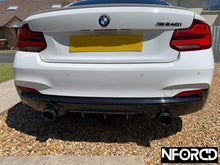 Load image into Gallery viewer, BMW REAR DIFFUSER for F22 F23 M SPORT M235 DUEL TIP EXHAUST GLOSS BLACK
