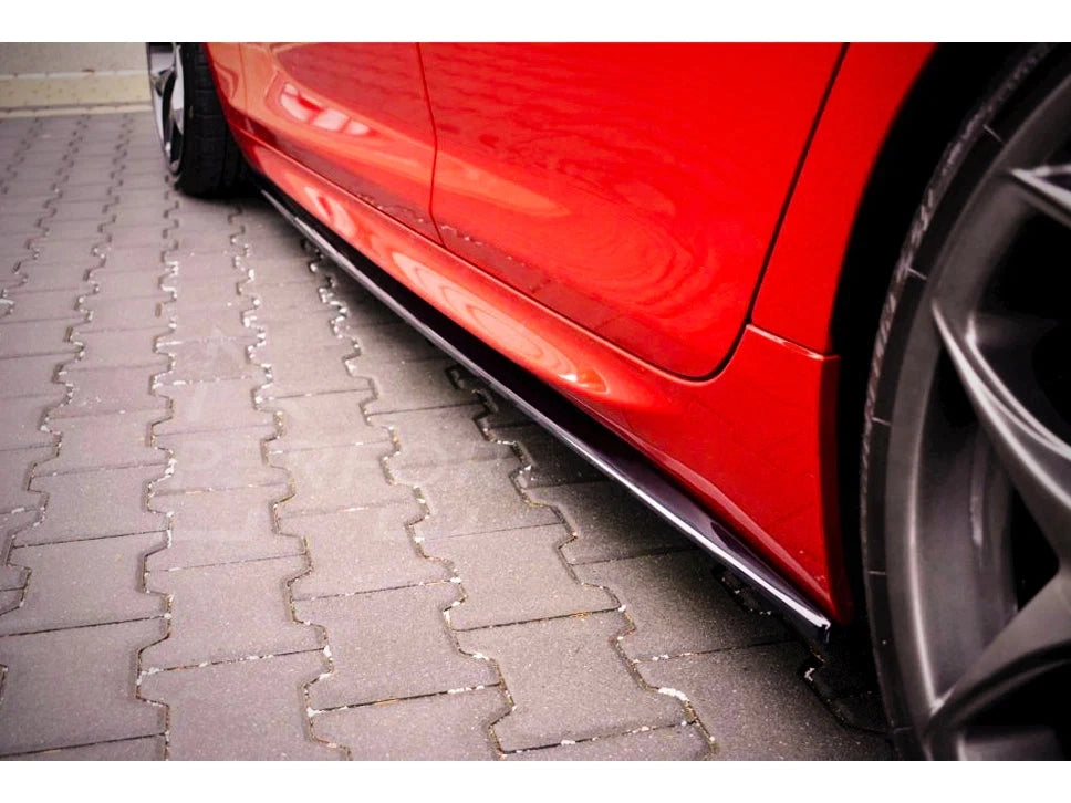 Maxton Design Side Skirt Diffusers for BMW 6 Series F06 M6 Gran Coupe (2012-2014) | TUV-Certified ABS Side Skirt Extensions/Splitters