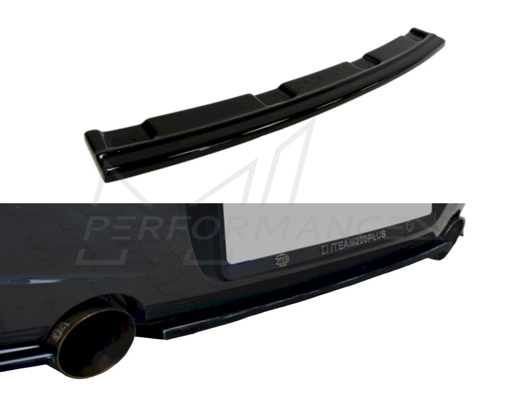 Maxton Design Central Rear Splitter for BMW 1 Series F20 F21 (2011–2019), Fits M135i M140i – Rear Diffuser Lip (No Vertical Bars) – ABS in Gloss Black, Textured or Carbon Look