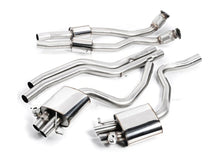Load image into Gallery viewer, Milltek Sport Cat-Back Valved Exhaust System for Audi RS4 B8 4.2 FSI quattro Avant (2012+) with Resonated Downpipes - Polished or Cerakote Black Tips - 60.3mm - SSXAU337 SSXAU336
