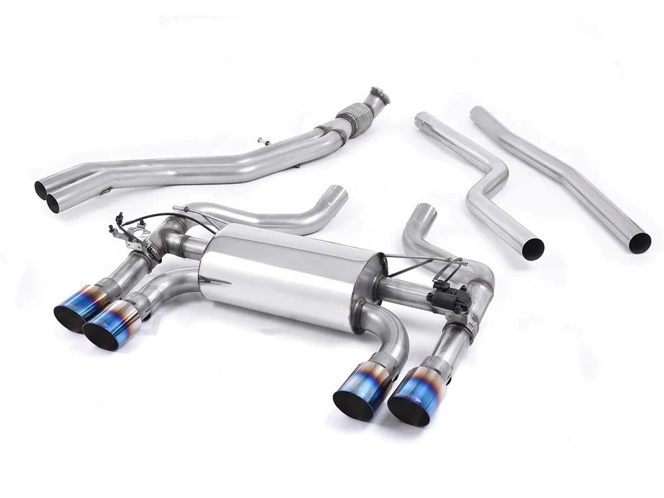 Milltek Sport Performance Cat-Back Exhaust for BMW M2 F87 (2016+) - Hollowtek Twin Valved, Quad GT-90 Tips - SSXBM1033/SSXBM1034/SSXBM1035/SSXBM1036
