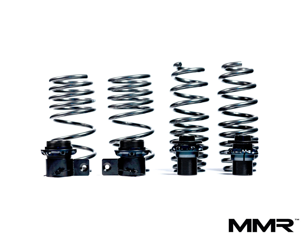 MMR Height Adjustable Lowering Spring Kit (HAS) for BMW F8x M2, M2 Competition, M3, M4 (F87 F80 F82 F83) - Progressive Sport Springs - OE & Adaptive M Damper Compatible