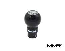 Load image into Gallery viewer, MMR Performance Weighted Billet Gear Shift Knob for BMW 6-Speed Manual - 300g CNC Machined Aluminium, Black Anodised, Includes 6-Speed/Logo Top - Fits All BMW 6MT Models
