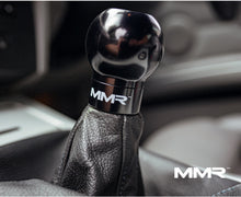 Load image into Gallery viewer, MMR Performance Weighted Billet Gear Shift Knob for BMW 6-Speed Manual - 300g CNC Machined Aluminium, Black Anodised, Includes 6-Speed/Logo Top - Fits All BMW 6MT Models
