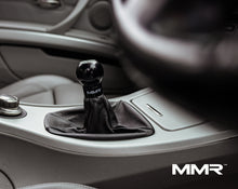 Load image into Gallery viewer, MMR Performance Weighted Billet Gear Shift Knob for BMW 6-Speed Manual - 300g CNC Machined Aluminium, Black Anodised, Includes 6-Speed/Logo Top - Fits All BMW 6MT Models
