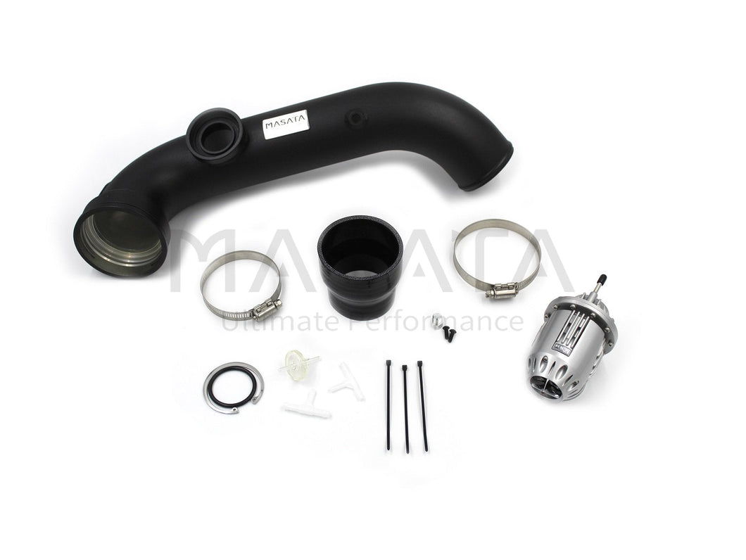 Masata BMW N54 E82 E90 E92 Aluminium Chargepipe with HKS BOV Blow Off Valve (1M, 135i & 335i)
