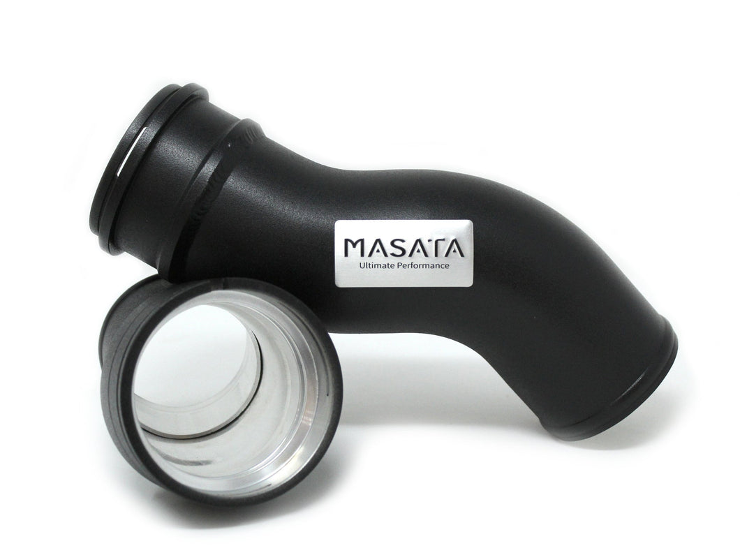 Masata BMW N55 Charge Pipe – Aluminium Turbo to Intercooler Pipe Upgrade for 535i & 640i (F10 F11 F07 / F06 F12 F13, 2008–2015) OEM-Fit Boost Pipe Replacement – MST0032