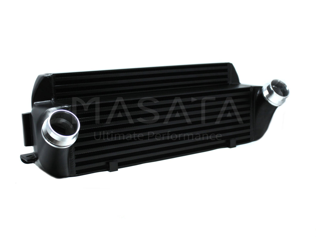 Masata BMW F-Series N20 N26 N55 Stepped UHD Competition Intercooler Upgrade - M2, M135i, M235i, 335i, 435i (F20 F22 F30 F32) Direct-Fit Black