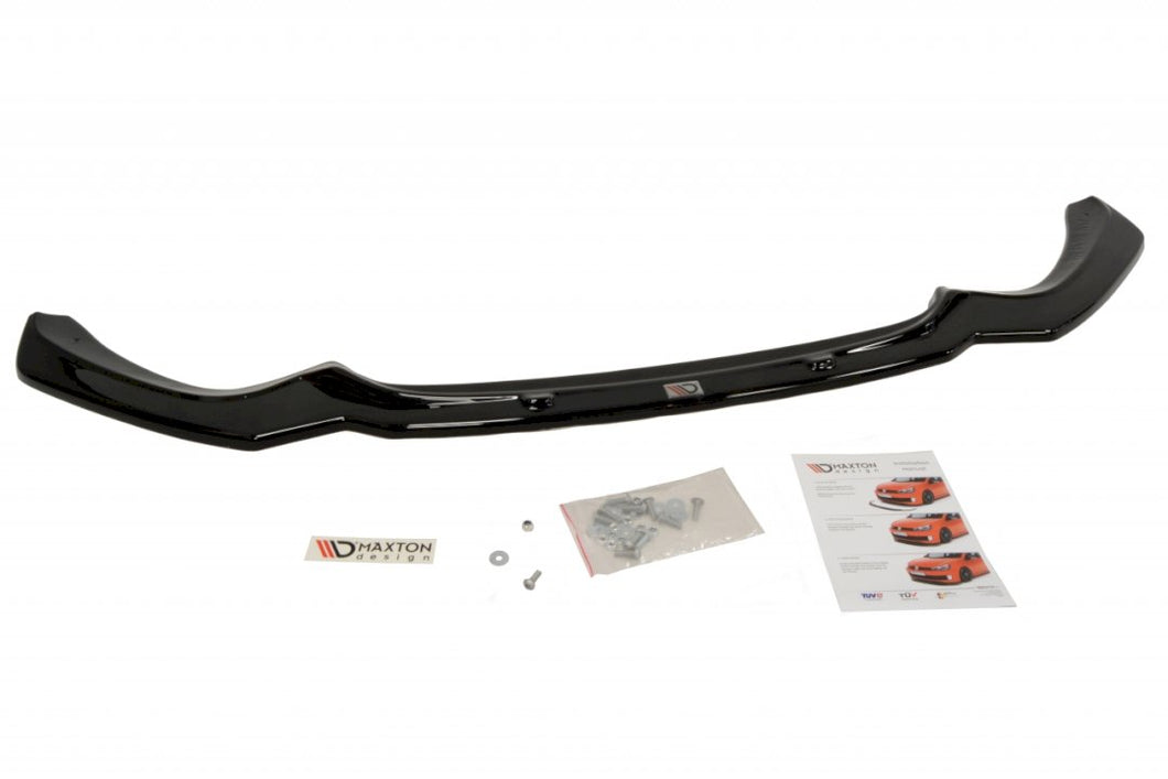 Maxton Design V.1 Front Splitter for BMW 1 Series F20 F21 LCI (2015-2019) M Sport Bumper - M135i/M140i Front Lip Spoiler (Gloss Black/Carbon Look/Textured)