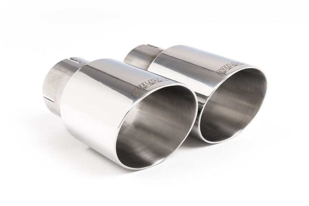 Milltek Sport GT90 90mm Round Polished Exhaust Tip Tailpipe Finisher MSAU529 – Fits Audi BMW Ford VW MINI (RS3, M2, Mustang GT, Fiesta ST, Polo GTI, Up GTI, Cooper S)