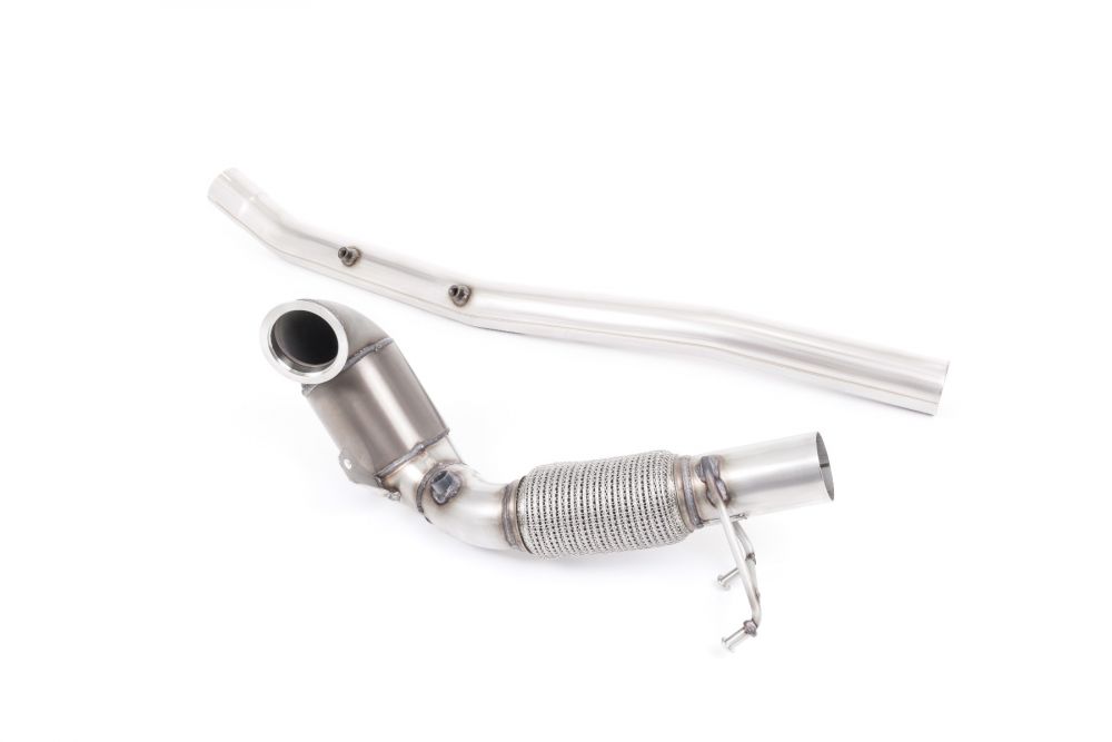 MillTek Volkswagen Large Bore Downpipe with HJS Hi-Flow Sports Catalyst - For Milltek Cat-Back