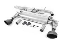 Load image into Gallery viewer, Milltek Sport Valved Cat-Back Exhaust for Audi RS3 8V Saloon/Sedan (2015–Present) - Resonated or Non-Res, OPF/GPF Compatible, EC-Approved Options, 3.0in - Cerakote Black, Polished, Burnt Titanium or Titanium Oval Tips
