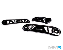 Load image into Gallery viewer, MMR Underbody Chassis Brace Kit (Set of 3) for Mini F56 Hatch, F55 5-Door &amp; F54 Clubman (Cooper, Cooper S, JCW, 2013+) – Front, Centre Tunnel &amp; Rear – T-6061 Billet Aluminium, Gloss Black, Bolt-On
