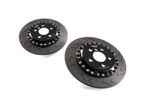 Load image into Gallery viewer, MMR Performance 325mm Rear Brake Upgrade Kit for Mini F56 F55 F54 (2013+) - 2-Piece Floating Grooved Discs with Caliper Relocation - Fits Cooper, Cooper S, Cooper SD, JCW
