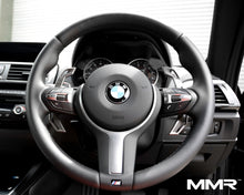 Load image into Gallery viewer, BMW E &amp; F Series Paddle Shifters - Billet Aluminium Extended Replacement Gear Shift Paddles | CNC T-6061 | Fits M Performance Steering Wheel (Gen 1 &amp; Gen 2) | Titanium Silver or Dark Anthracite Grey
