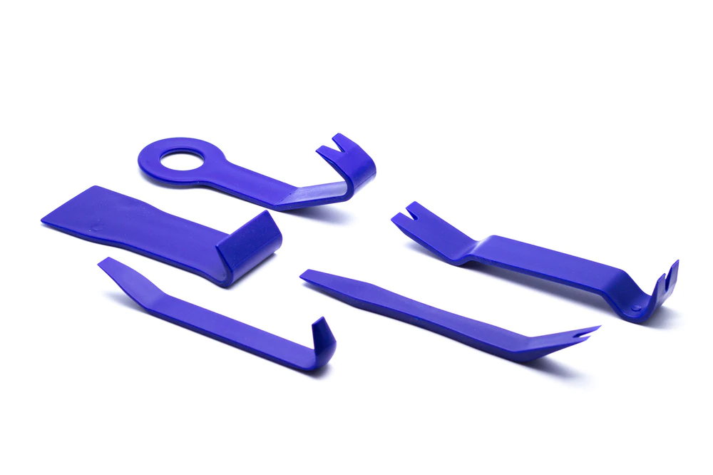 P3Gauges 5 Piece Car Trim Removal Kit – Non-Marring Plastic Interior Panel & Clip Pry Tool Set for Audi, BMW and Most Cars | Dash, Door, Vent, Console Removal Tools | P3TRIMKIT