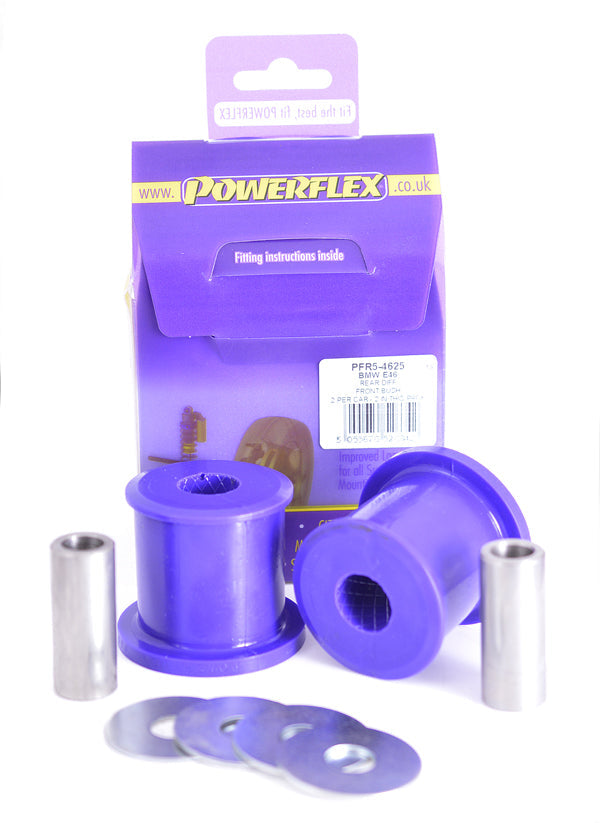 Powerflex PFR5-4625 Rear Differential Front Bush Set for BMW E46, Z4 E85/E86, X3 E83 | Polyurethane Diff Mount Upgrade | Replaces 33176768655 33176770788
