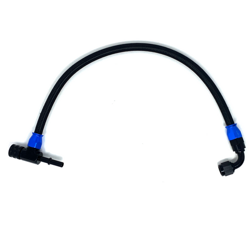 Precision Raceworks BMW N54/N55 Top Mount Port Injection Fuel Line | -6AN E85 Compatible, Plug & Play HPFP Quick Connect | For Top-Mount Fuel Rail | Fits M135i 135i 335i 435i 535i 640i 740i Z4 35i | Part 201-0188