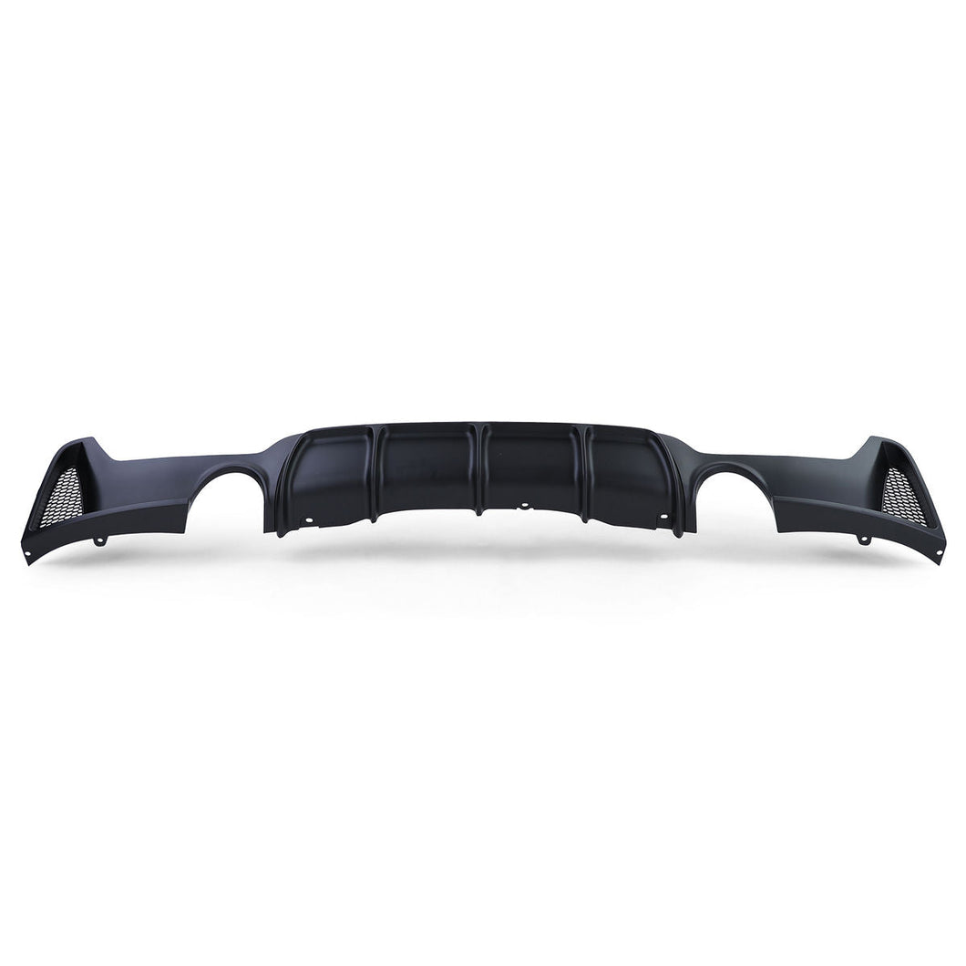 ProTuning BMW 4 Series F32 F33 F36 M Sport Dual Exit Rear Bumper Diffuser (2013-2021) Fits Coupe, Convertible & Gran Coupe - 330i 335i 340i